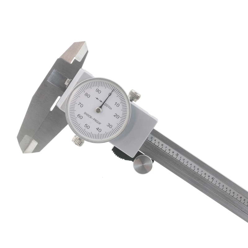 0-6" Inch Dial vernier caliper 6 inch .001" Shock Proof Dial Caliper 0-150mm/0.02mm Stainless Steel Precision Vernier Caliper