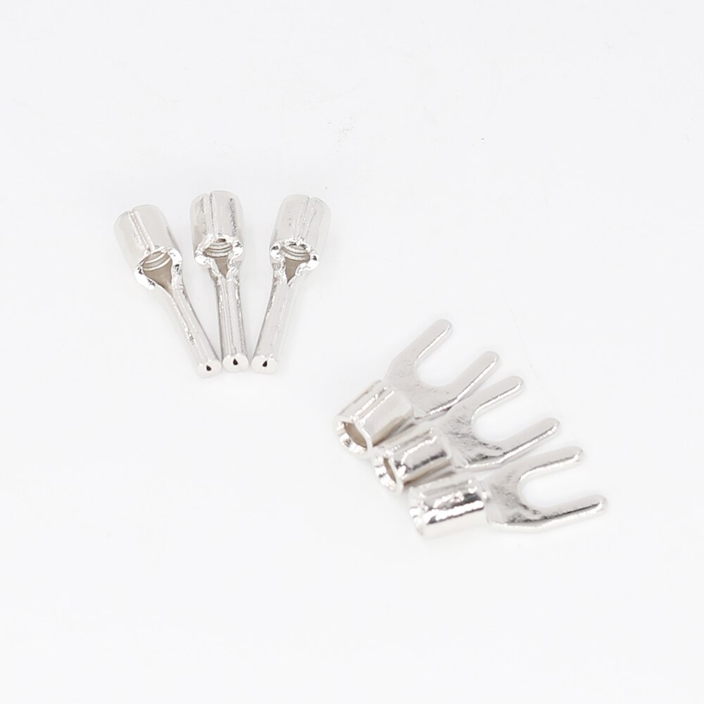 Viborg alta qualidade vp201r + vp202r puro cobre ródio chapeado high-end conector de alimentação para y lug terminal 3 pá + 3banana