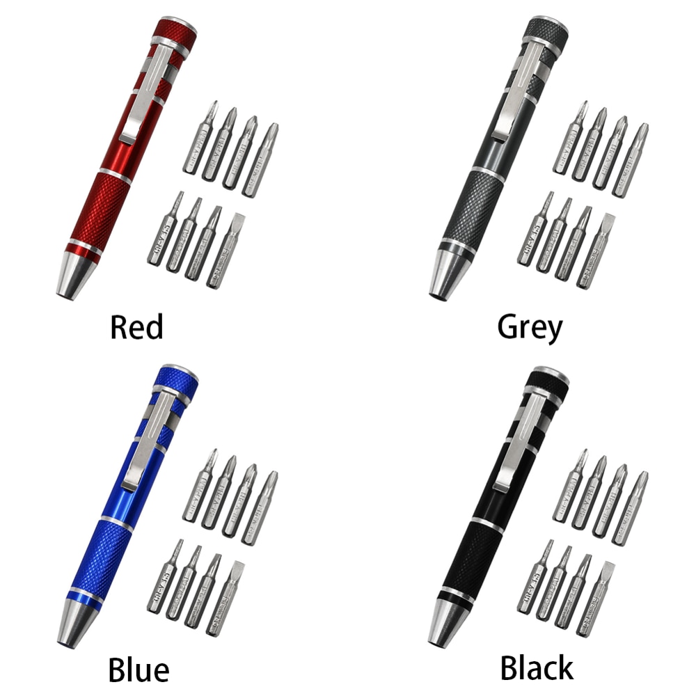 8 In 1 Mini screwdriver Gadgets Electric Repair Tools Pen Style Precision Screwdriver Set DIY