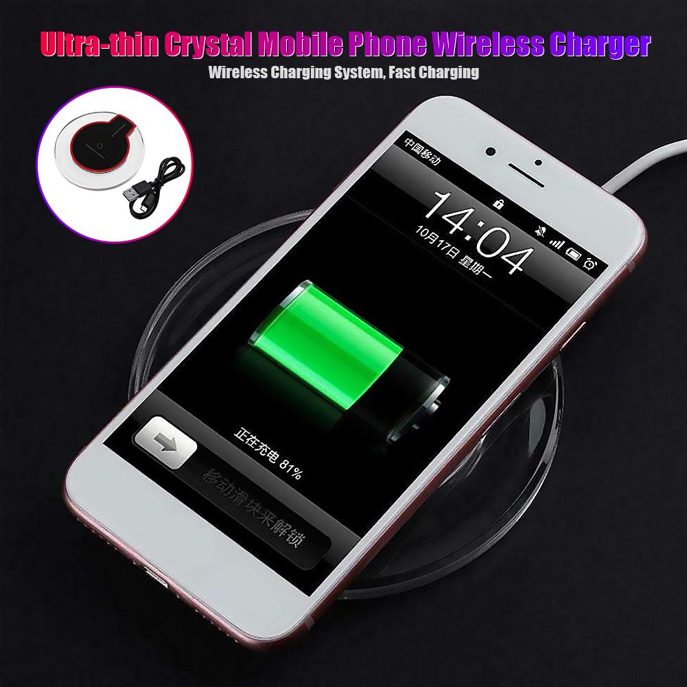 10W K9 Qi Crystal Draadloze Oplader Super Snelle Draadloze Opladen Mat, geschikt Voor Iphone 8 8P X / SamsungS6 S7 S8 Lg Airpods