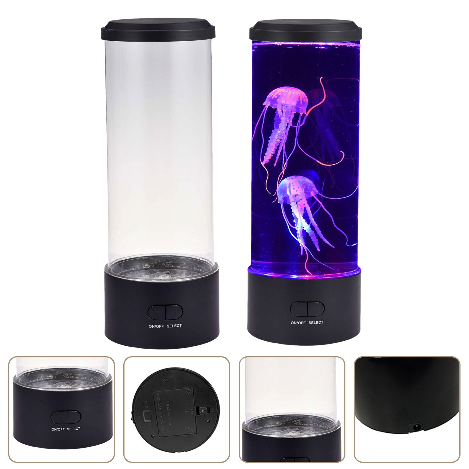 Led Kwallen Lava Lamp Kleurrijke Slaapkamer Night Light Home Decor Simulatie Kwallen Aquarium Tank Decoratie Night Light