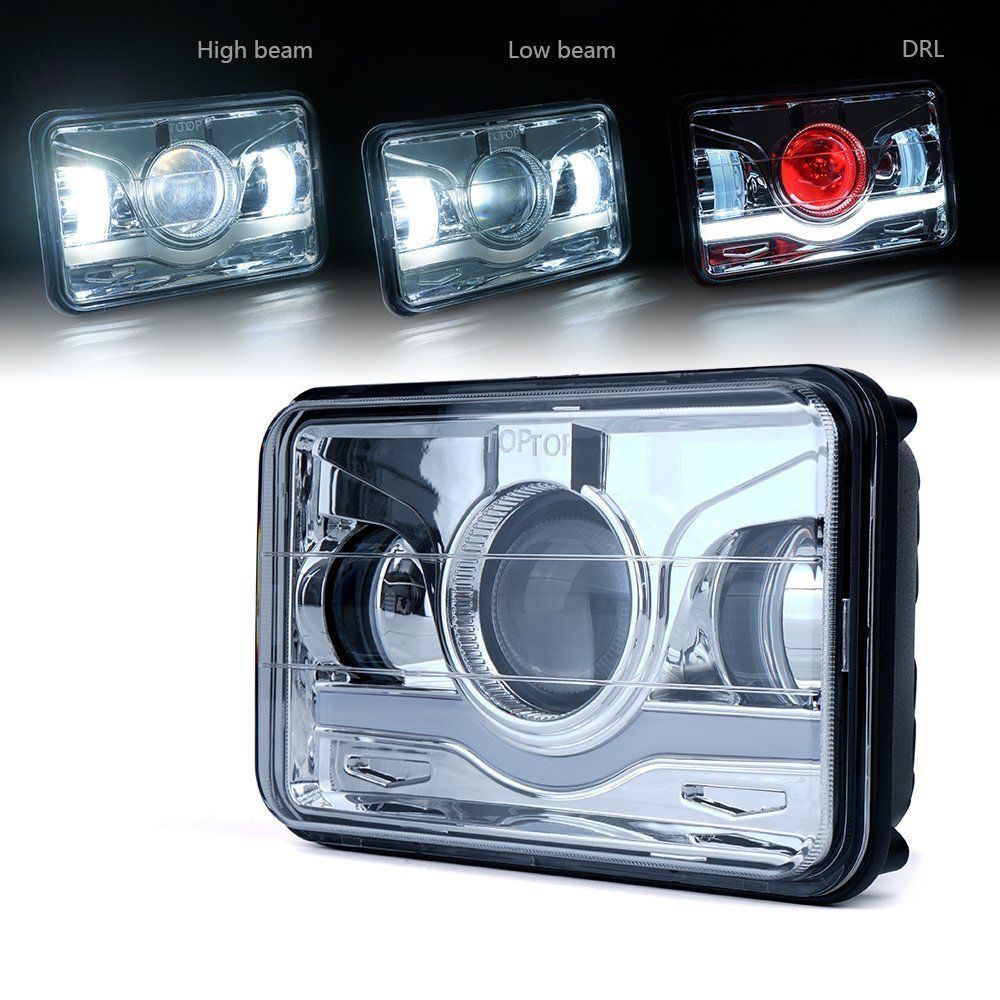 4x6 Inch Led Light Bulb Crystal Clear Sealed Beam Headlamp DRL 4x6" Led Conversion Headlight Lamp For Honda For Suzuki DRZ