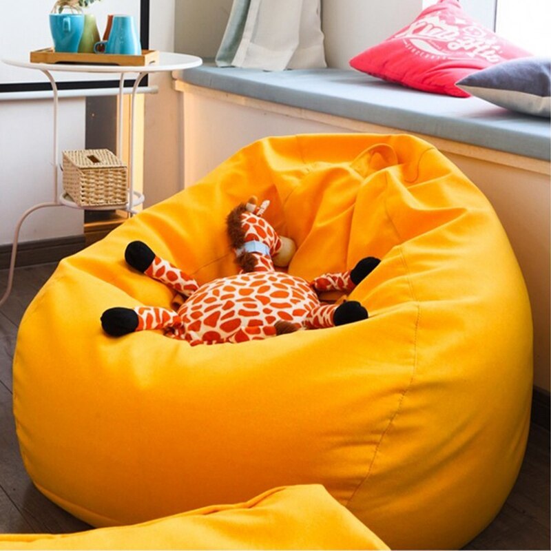 Bean Bag Bed Met Filler Luie Sofa Voor Volwassen Camping Slaapbank Wasbaar Zitzak Stoel Slaapkamer Tatami Draagbare Lounger seat