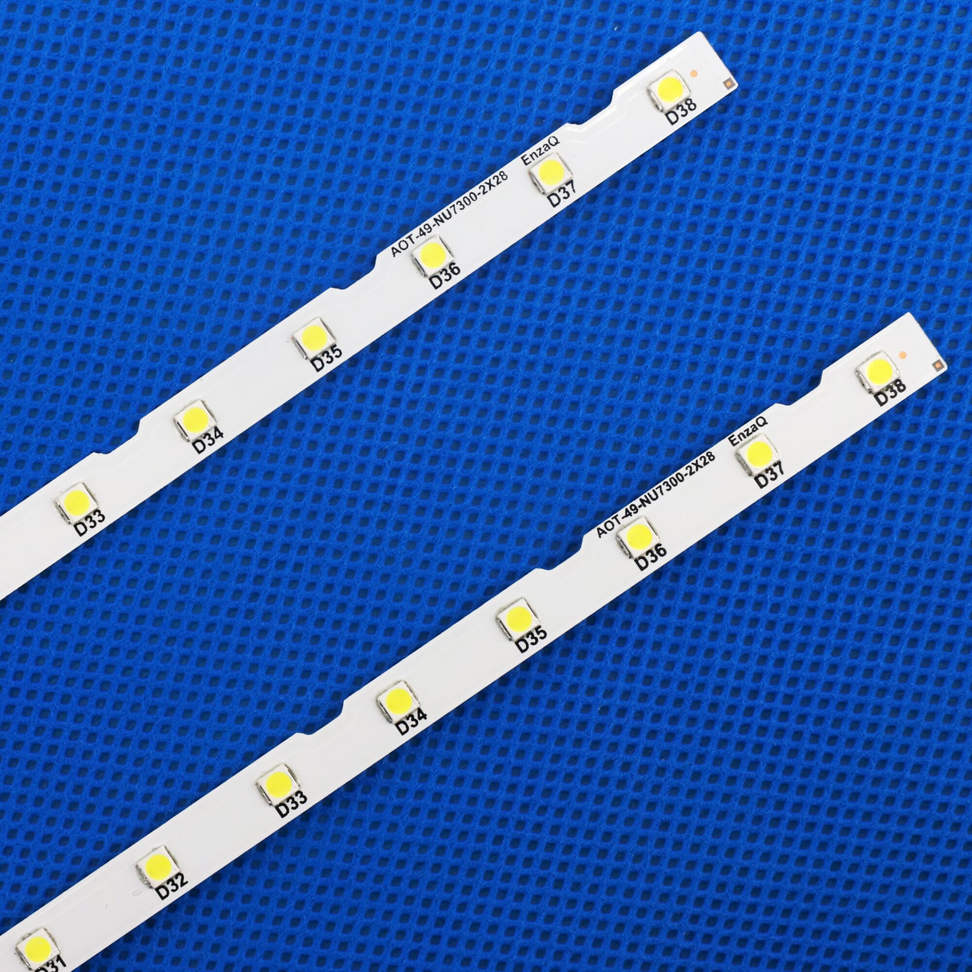 38 LED background light strip bar for Samsung 49 &quot;TV AOT_49_NU7300_NU7100_2X38_3030C_d6t-2d1_19S2P rev. V4 UE49NU7140 UE49NU7100