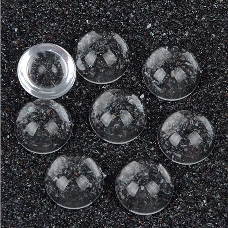 10 teile/los 20mm Hemisphäre Klare Glaskuppel Cabochon Vergrößerungs Cabochon Zubehör Für DIY Schmuck