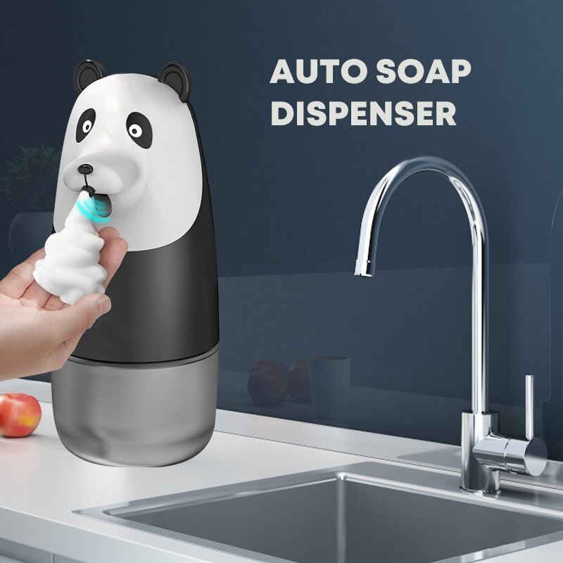Rechargeable Automatic Induction Cartoon Panda Soap Dispenser Kid Touchless Sensor Infrared Induction Intelligent Foam Hand Wash
