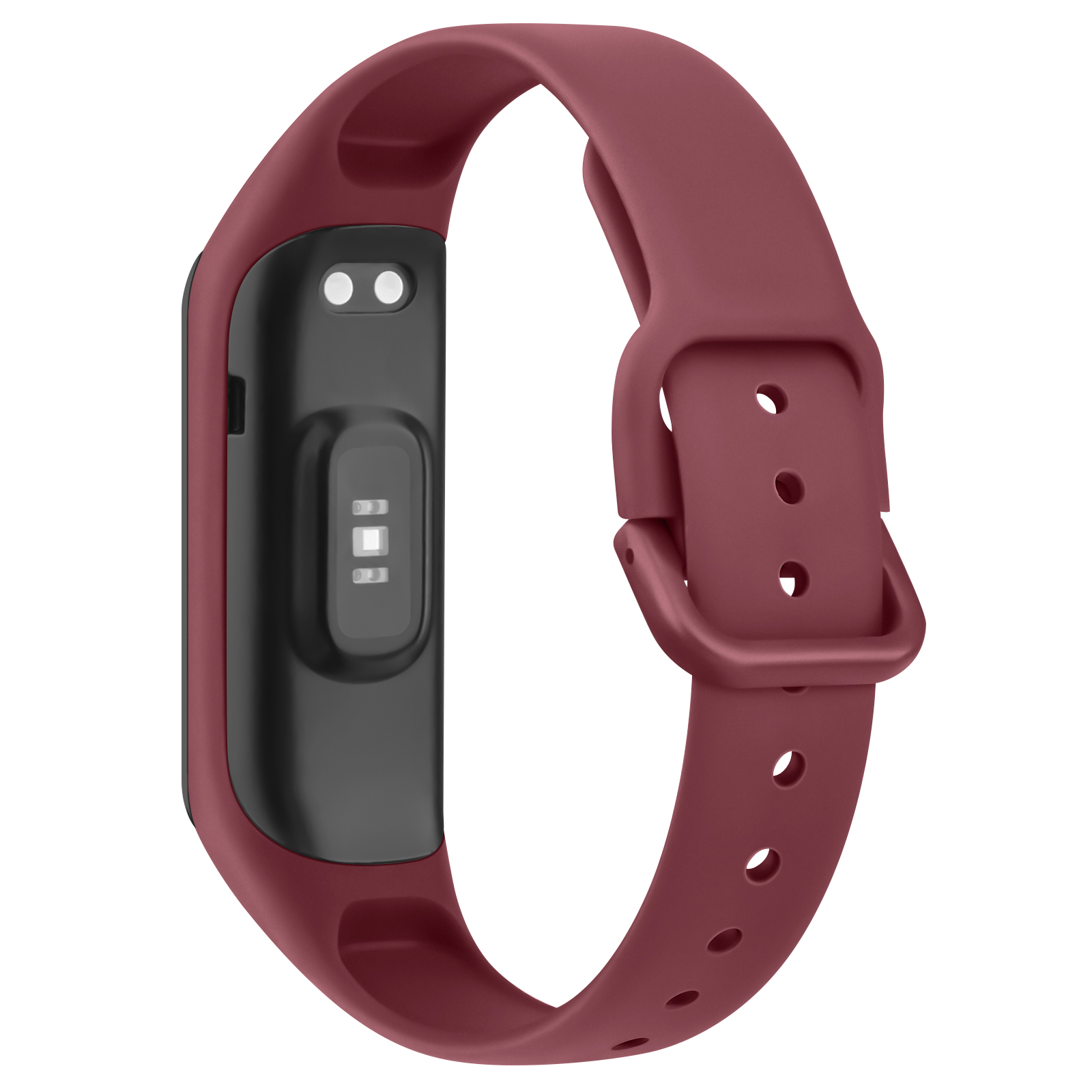 Miękki silikonowy pasek do Samsung Galaxy Fit 2 Wymiana bransoletki z paskiem do Samsung Galaxy Fit 2 Pasek do zegarka Opaska na nadgarstek: Czerwony czarny