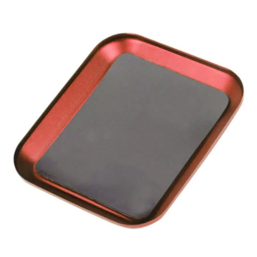 RC Reparatie Tool Aluminium Magnetische Schroef Lade Plaat Voor Vliegtuig Auto Boot Crawler Axiale SCX10 D90 D110 Model Reparatie Tool Co: Rood