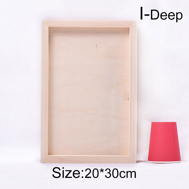 Houten Diy Blank Photo Houders Kinderen Diy Klei Fotolijsten Voor Thuis Craft Party Kids Desktop Ornament Fotolijst: I