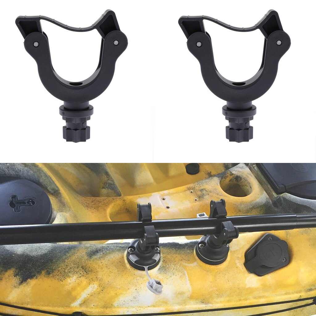 2x Kayak Paddle Holder Canoe Boat Track Rail Mount Paddle Clip Mount Keeper