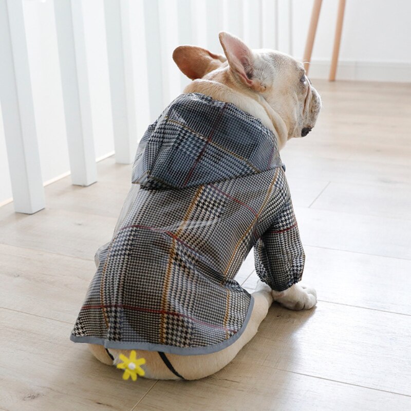 Pug Clothes French Bulldog Raincoat Welsh Corgi Coat Jacket Pet Dog Waterproof Clothing Rainwear Pomeranian Schnauzer Dog Outfit