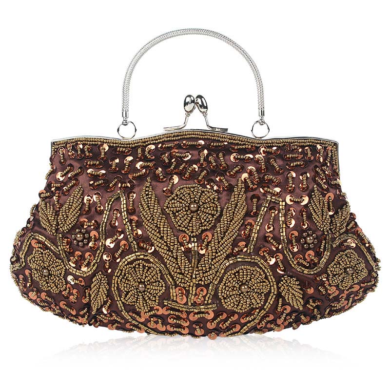 Maiduod – sacs de soirée pour femmes, , pochettes de jour pour mariage, fête, dîner: Coffee