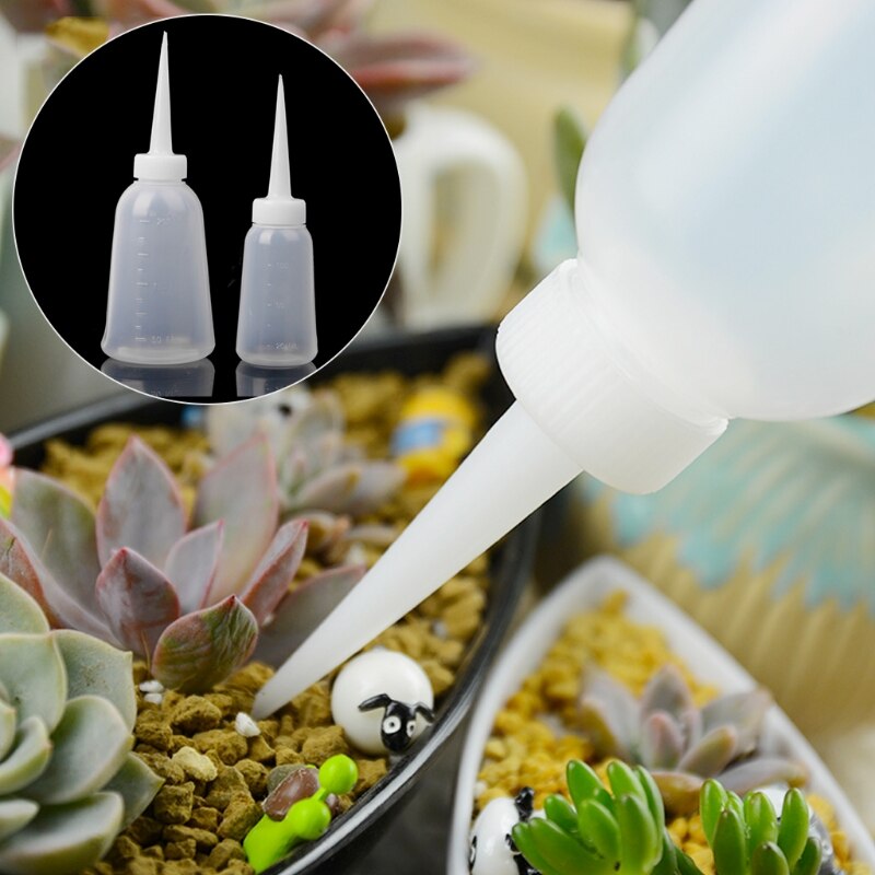 Succulent Squeeze Watering Fles Plastic Verticale Nozzle Spuiten Kan Squeeze Water Snavel Gieten Ketel Tool Water Kan