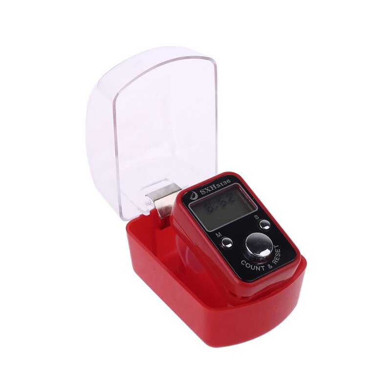 Contador electrónico Digital portátil de muñeca con pantalla de tiempo, reinicio Manual, descompresión, relajación, herramienta de dedo para meditación: R