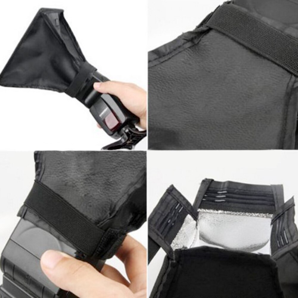 Universele Accessoires Flitslicht Camera Softbox Professionele Fotografie Reflector Flash Diffuser Speedlight Met Storage Pouch