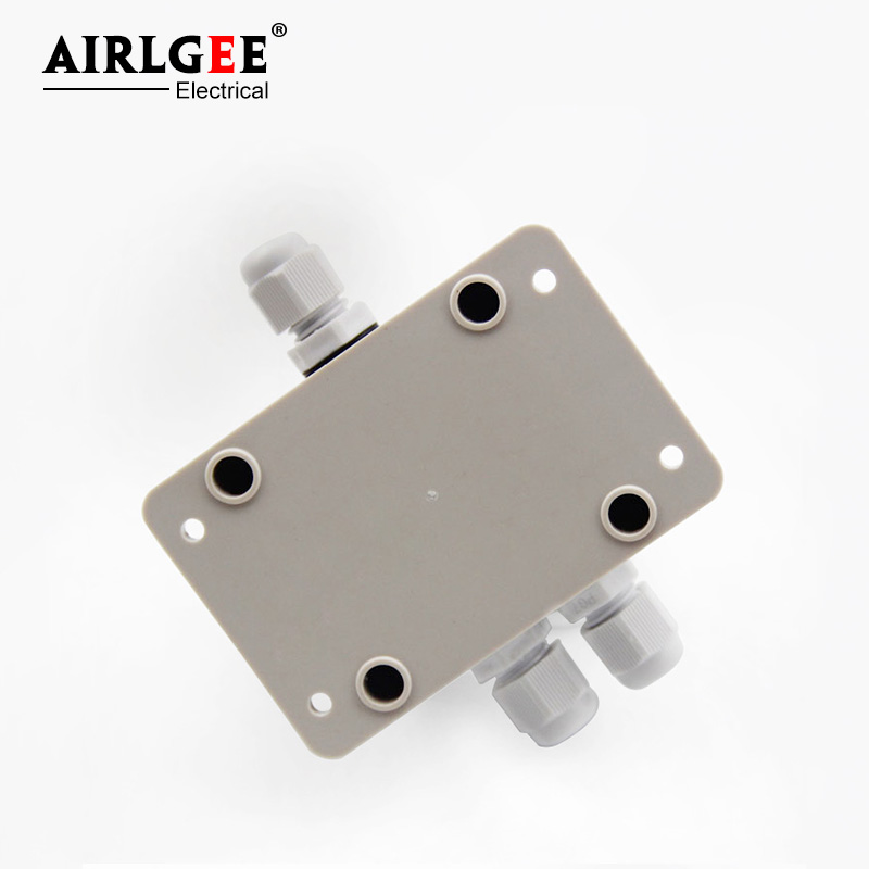 63 * 58 * 45mm 1 Inlet 2 Outlet terminal box with ear plastic waterproof junction box IP66 junction box wiring box