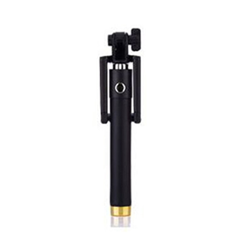 Monopod Selfie Stick Voor Apple Iphone 11 12 Pro Max Mini Xs X Xr 8 7 Plus Se Uitschuifbare handheld Wired Selfiestick Sticks: Gold