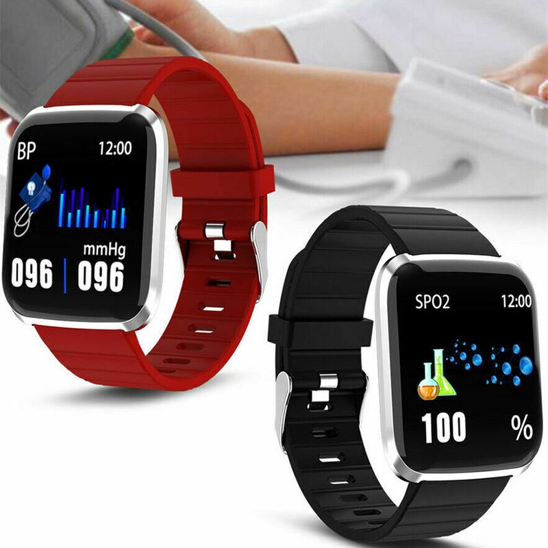 Smart Band Watch - Fitness Tracker Blood Pressure Heart Rate Monitor - Color LCD Touch Screen
