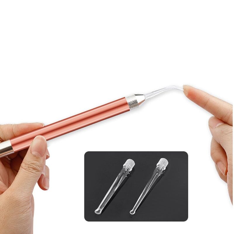 Ear Pick Set Luminous Ear Spoon Tweezers Ear Wax Removal Tool LED Light Earpick Storage Box Baby Ear Cleaning Care Kit