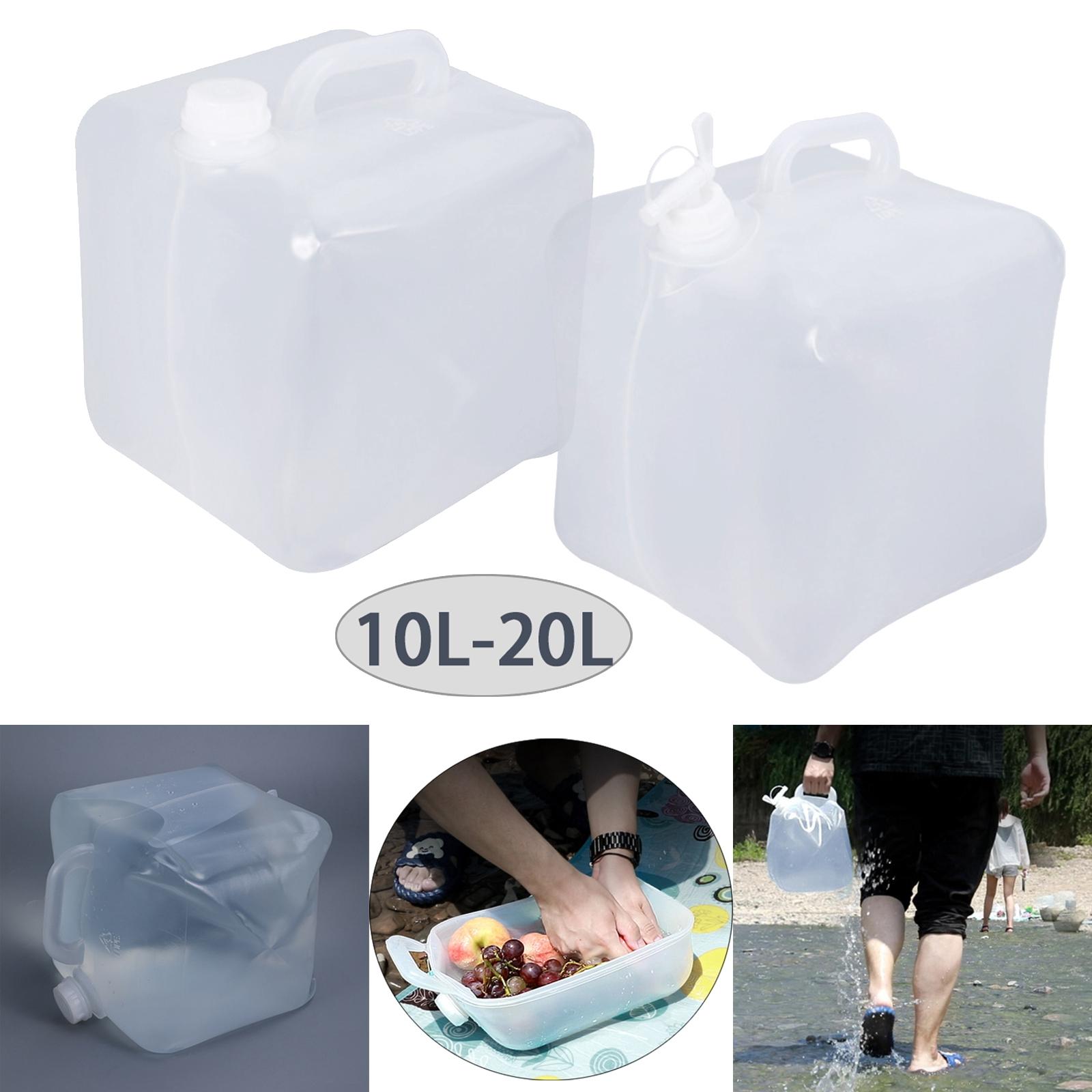 10/20L Collapsible Water Carrier Storage Container With Tap Camping Hiking