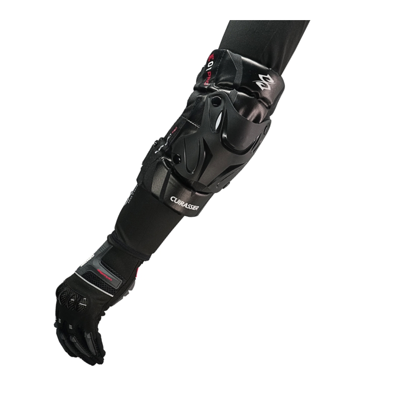 Cuirassier K01-3 Motorcycle Knee Pads Set Knee Protector Moto MX MTB Motocross Protective Gear Knee Guards Kneepad Protection: E01-3-Phantom Black