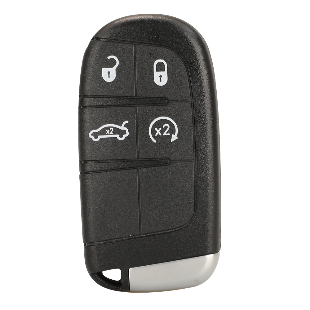 Jingyuqin para Jeep Grand Cherokee Dodge Ram 1500 cargador de viaje Dardo Challenger Durango Chrysler 300 carcasa de llave remota 2/3/4/5BT: Verde
