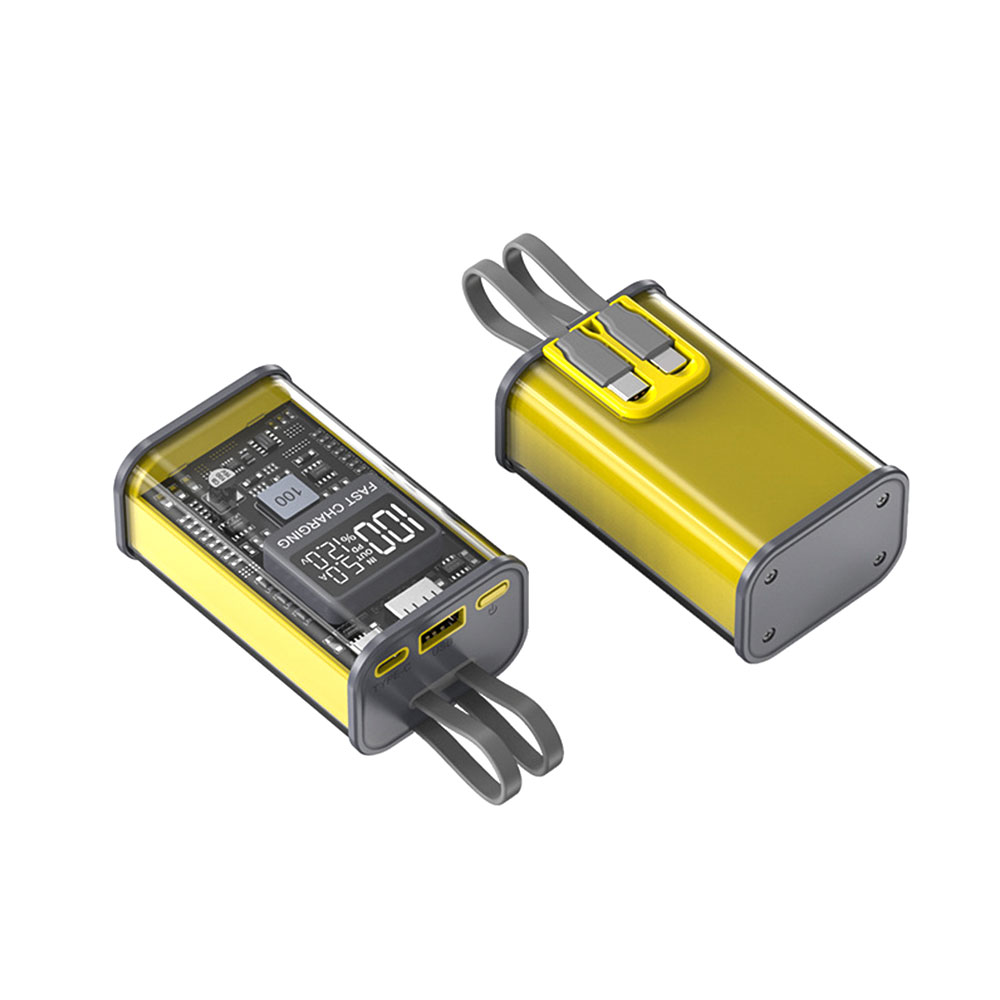 18650/21700 Batterij Oplader Case Diy Power Bank Box 5V Pd 22.5W Snel Opladen Case 10000Mah Batterij Opladen Power Bank Box: Blauw