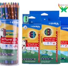 Lyra – crayon de couleur original pour enfants, 12/24/36 couleurs, Triangle, trou, dessin à la main, fournitures d&#39;art pour enfants, peinture