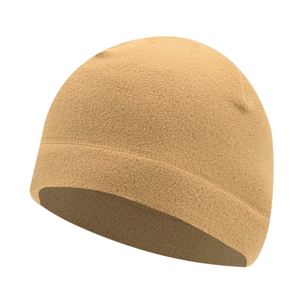 Homens Chapéu Feito Malha Chapéus de Inverno Para As Mulheres Caps Skullies Gorros Gorro de Inverno dos homens Quente Grosso Chapéu Do Crânio Cap Gorro De Pele Homme: Khaki