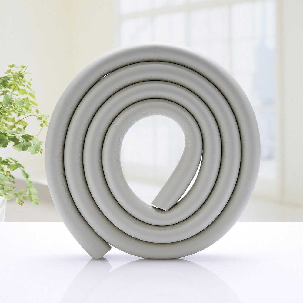 4Pcs U Shape Baby Protection 2M Child Table Desk Furniture Edge Safety Corner Guard Kid Protector Anticollision Bumper Strip Bar: Gray