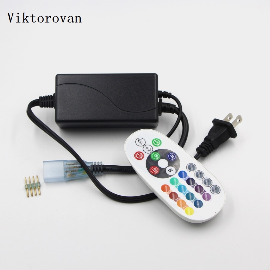 28key LED Strip IR Remote controller AC 220V 240V RGB SMD 5050 3528 dimmer LED strip light IR Remote controller with EU Plug