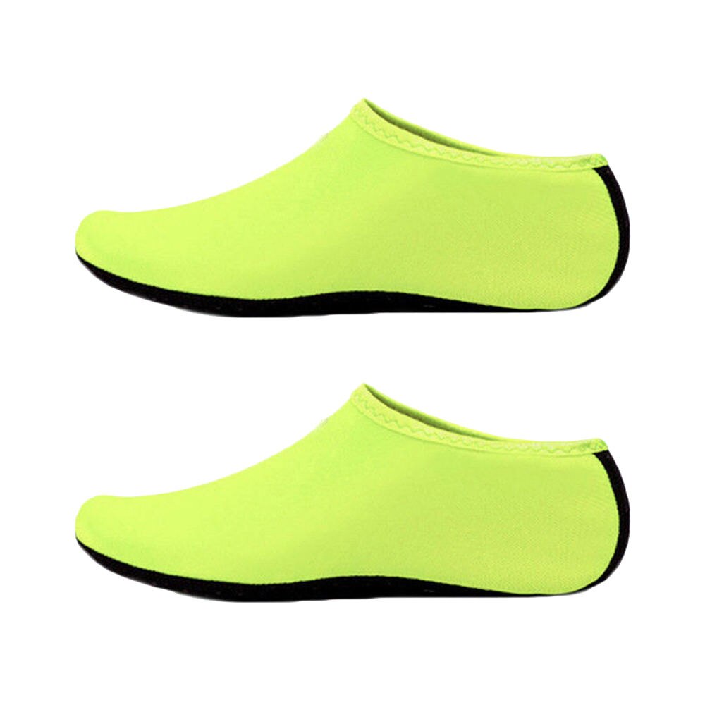 Beach Swimming Water Socks Anti Slip Shoes Dance Swim Pool Diving Underwater Sport Shoes Beachwear: Yellow / 37-38 yard