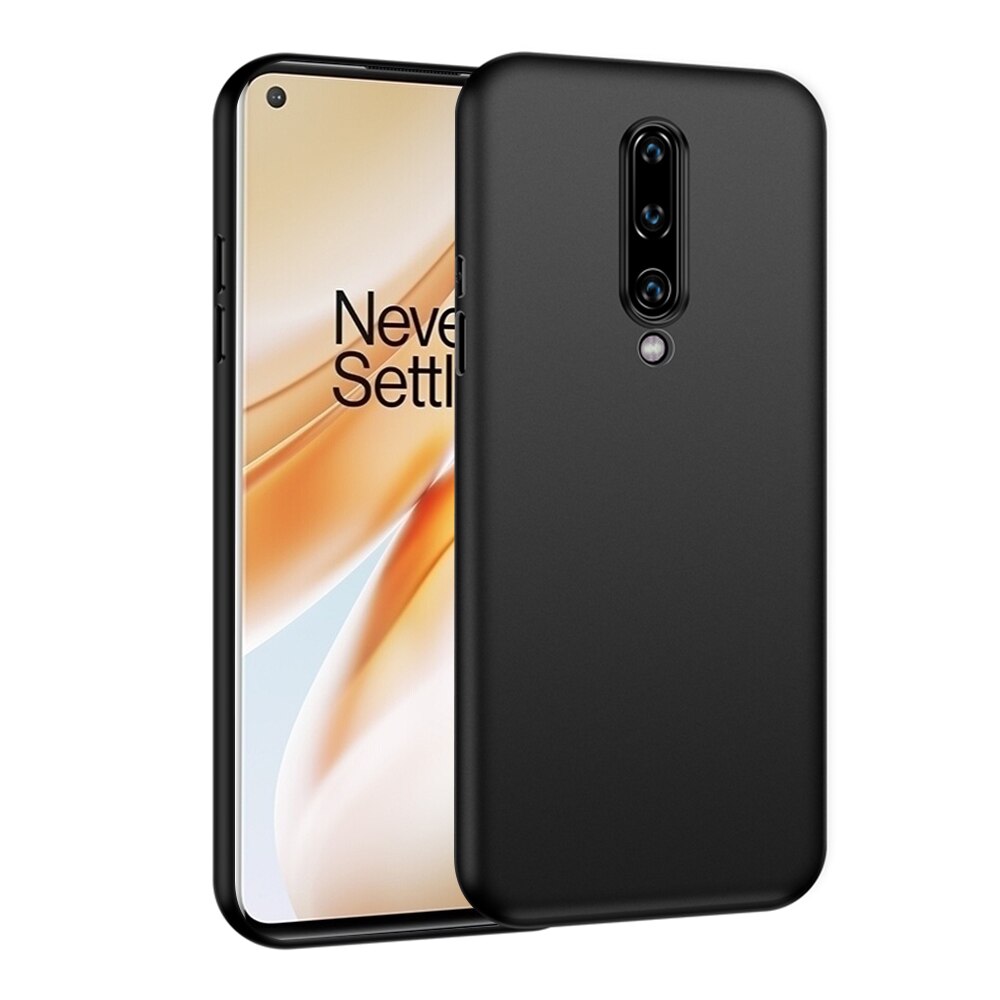 Soft Silicone Protective Back Cover Cases for Oneplus Nord For One plus nord 8 7 7T Pro 6 6T 5 5T Phone Case Black Matte Coque: For Oneplus 6T