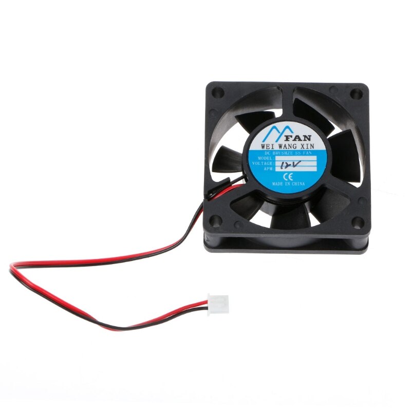 60mm×60mm×20mm DC 12V 2-Pin Cooler Brushless Axial PC CPU Case Cooling Fan 6020