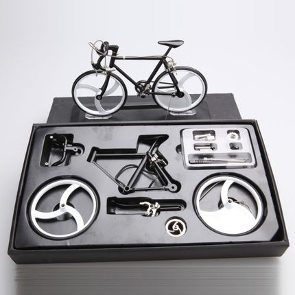 23Cm Diy Monteren Legering Model Simulatie Fiets Accessoires Mini Simulatie Fiets Mountainbike Speelgoed Fiets Model