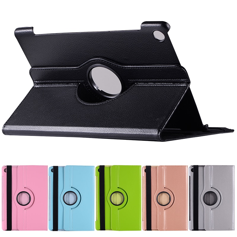 360 roterende etui til huawei mediapad  m5 10.8 foldbart stativ pu læder etui flip cover til huawei  m5 pro 10.8 tommer tablet fundas