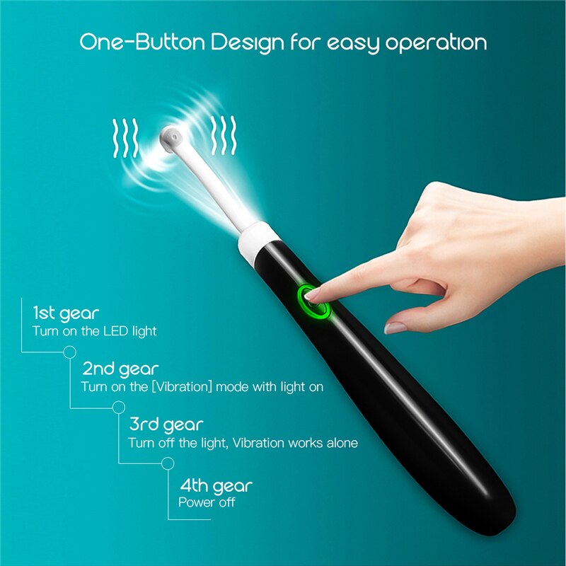 5 In 1 Electric Dental Teeth Whitening Polisher LED Light Calculus Remover High Frequency Vibration Tooth Cleaning Instrument 45