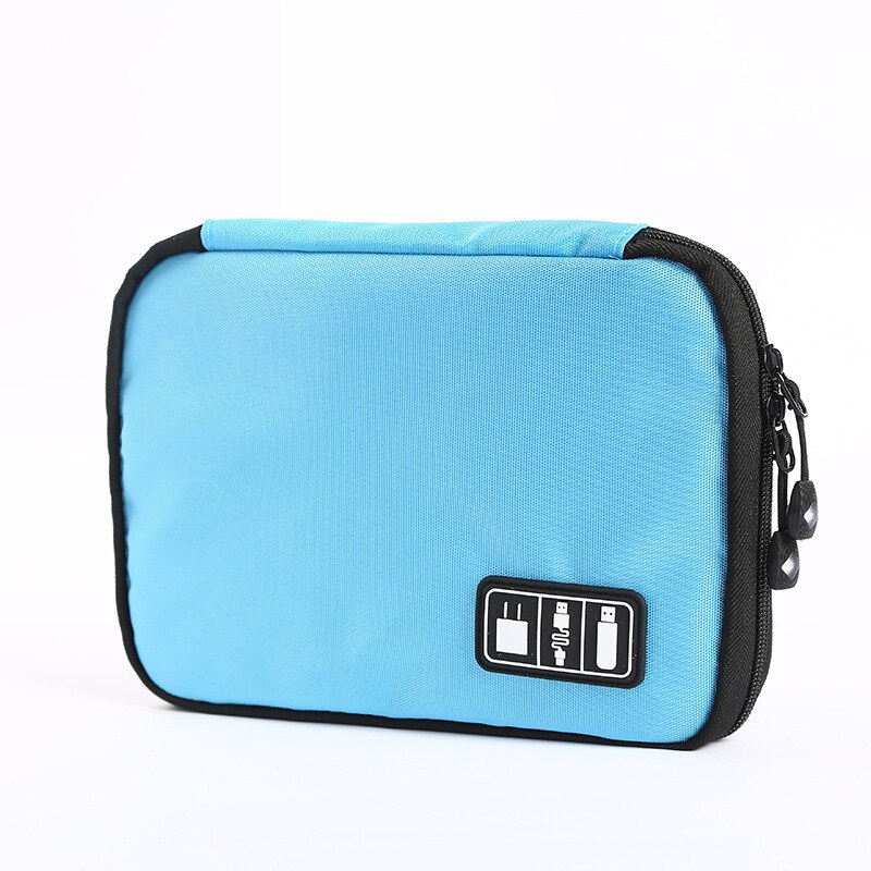Watch Organizer Box FOR Apple watch band Strap iWatch box Packaging Watchband Holder roll bag Accessories Portable Storage Case: Blue
