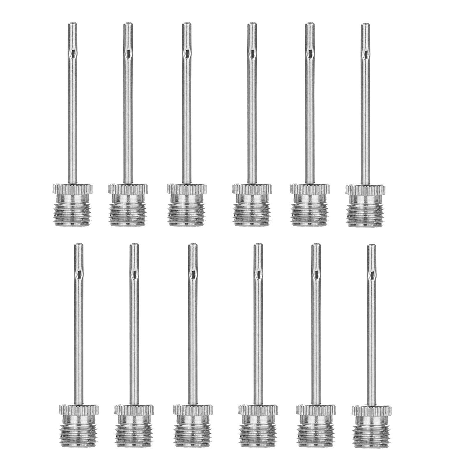 1-12PCS Stainless Steel Pump Pin Sports Ball Inflating Pump Needle For Football Basketball Soccer Inflatable Air Valve Adaptor
