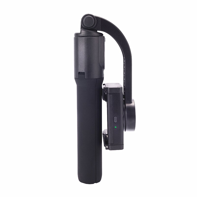 Single Achse Hand Gimbal Stabilisator Anti-Schütteln Stativ Bluetooth Zoomen Fernbedienung Selfie Stock für praktisch Gopro Kamera Actio: Schwarz