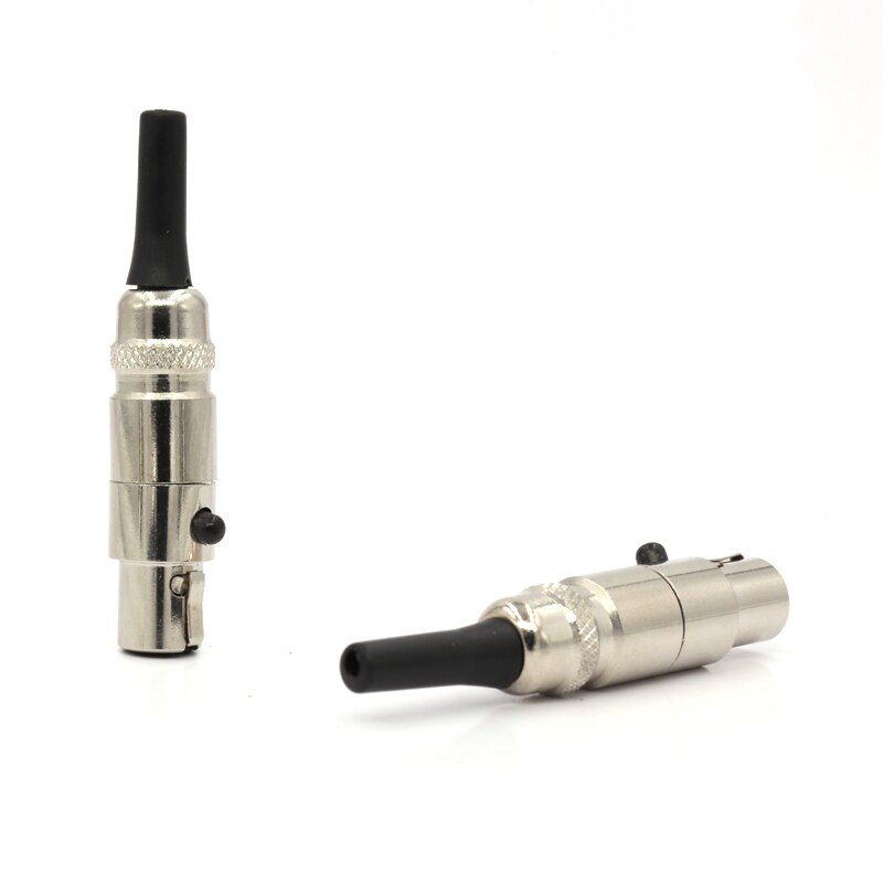 2 pezzo di YTER MINI XLR spina MINI connettore XLR femmina per K271,K240,K272,K242, k702 cuffia aggiornamento