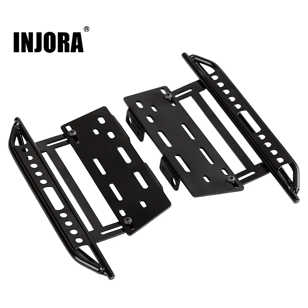 INJORA Rock Sliders Metal Pedal Upgrade Part dla 1:10 RC Crawler Car Axial SCX10 SCX10 II 90046