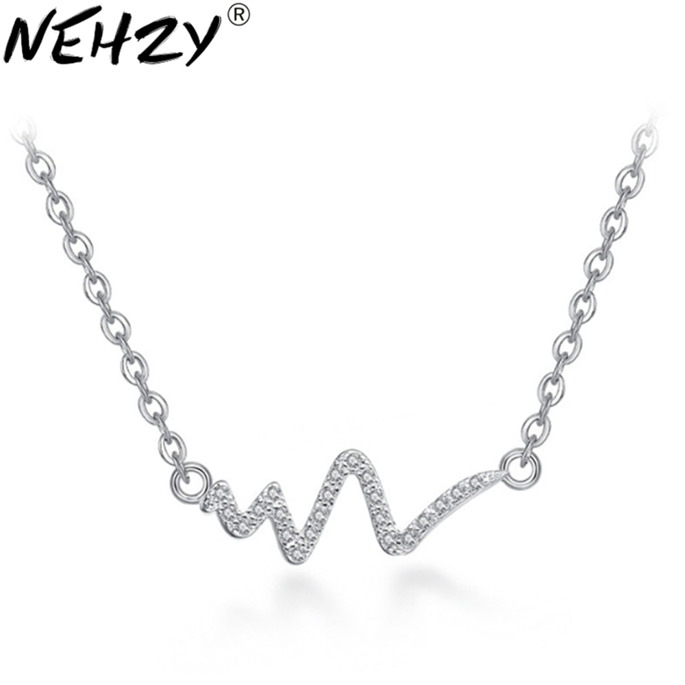 NEHZY di Marca di Gioielli in Argento di Modo Fulmine Collana Semplice delle Donne A Catena Corta Clavicola Accessori delle Donne di Lunghezza 40 + 5CM