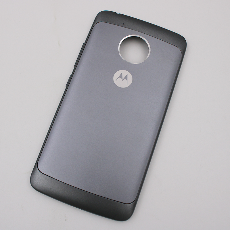 Originele Terug Batterij Cover Voor Motorola Moto G5 Achter Deur Hosuing Plastic Cover Met Zijknoppen En Logo Voor Moto g5 XT1672: Grey