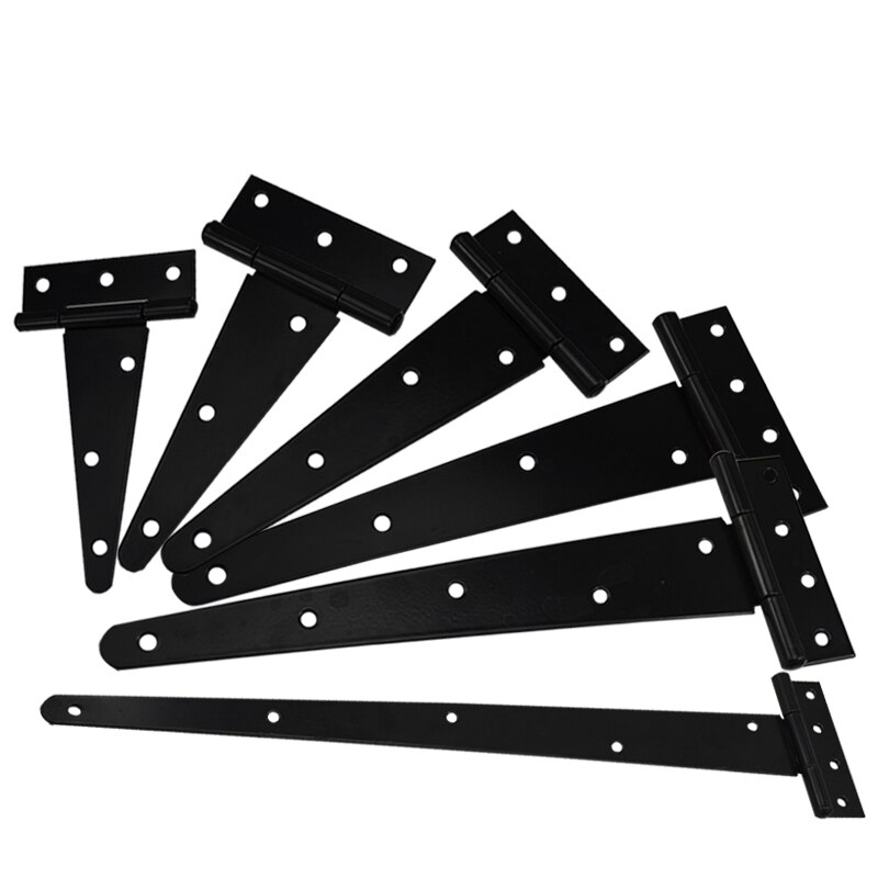 Bisagra tipo T resistente para habitación, puerta de valla de Villa al aire libre, caja de madera, bisagra para puerta de jardín, 2/3/4 pulgadas, 2 uds.