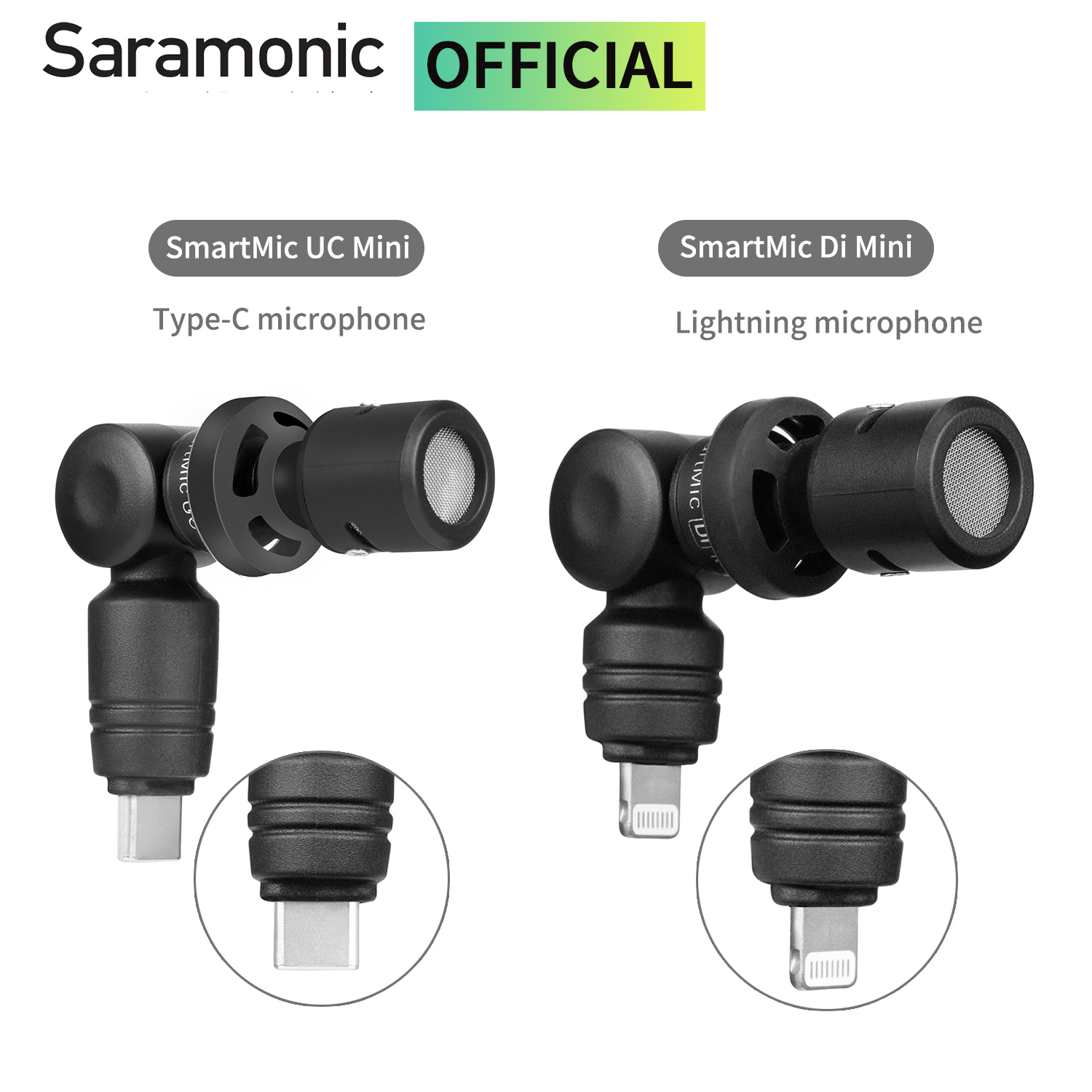 Saramonic SmartMic Di/UC Mini mikrofon dla iPhone Android komputer stancjonarny Laptop komórkowy nagrywanie YouTube transmisja na żywo Vlog