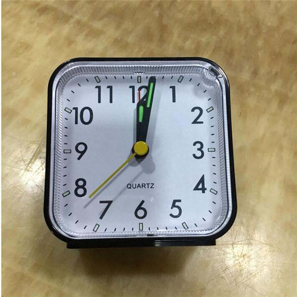 PT157 Travel Quartz Beep Alarm Clock White BLACK Blue Pink Genuine Brand Small Clocks: Black