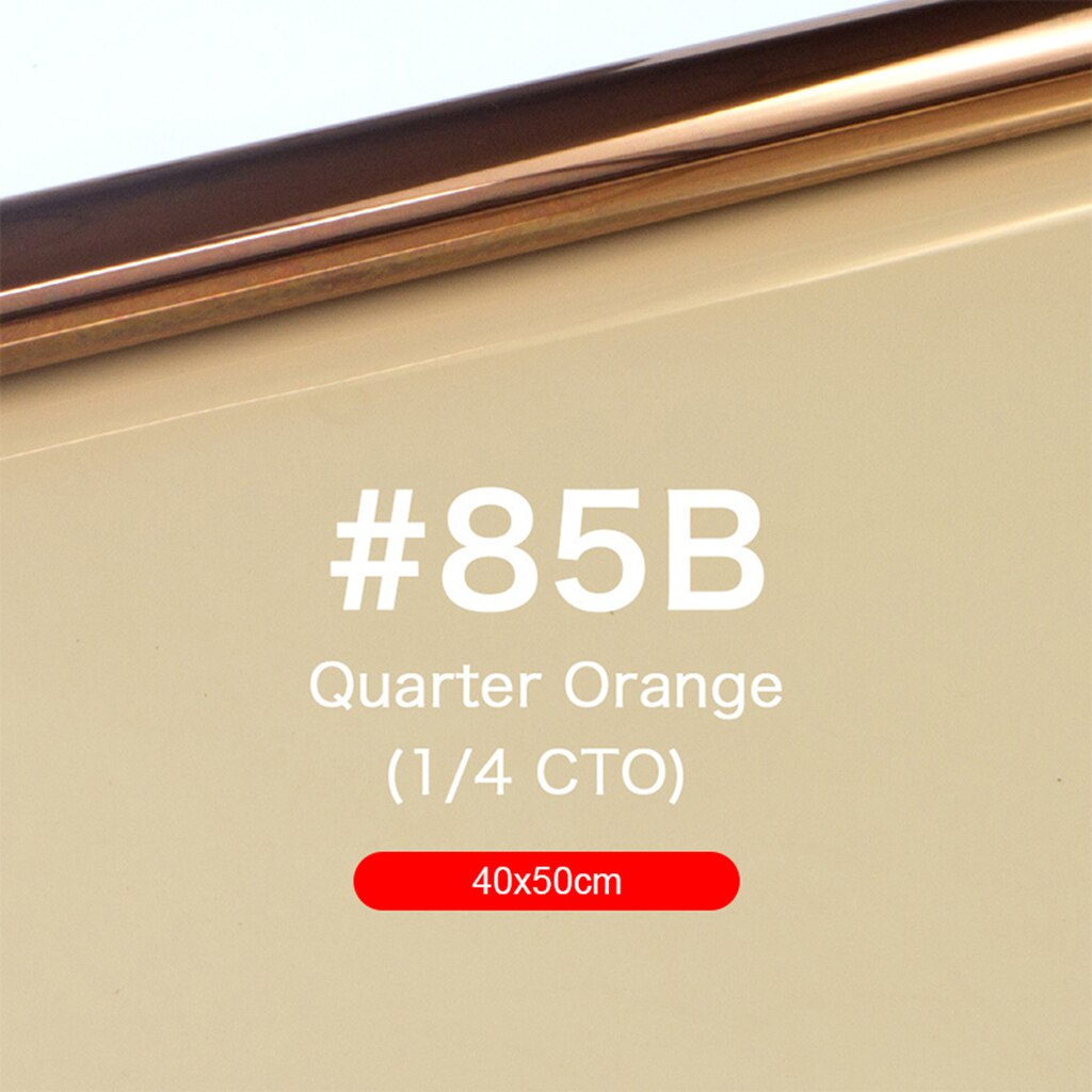 Filtre de couleur en papier, Gels de 40x50cm, pour éclairage de scène, lumière rouge, utilisé dans les films, les photos et les fêtes de théâtre: Orange85B