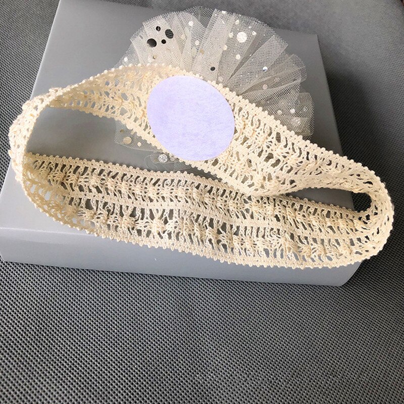 Infant Child Hair Band Three-dimensional Alloy Rhinestone Crown Headdress Baby Girl Mesh Elastic Headband