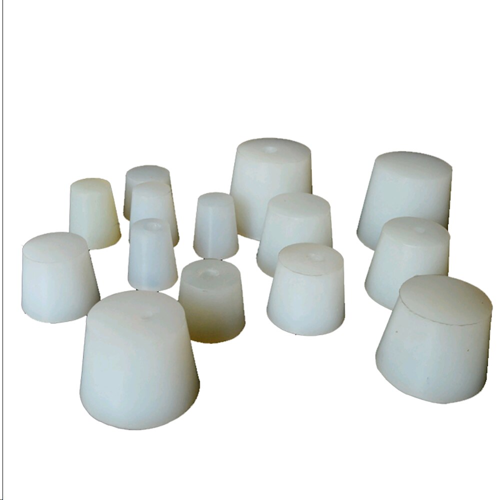 Home bottle stopper Brew Wine Stoppers Silicone Plug With Hole For Airlock Valve Bubbler Grade Silicone Rubber Stopper